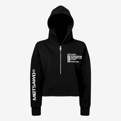 Hoodie 1/2 oversize West Indian black