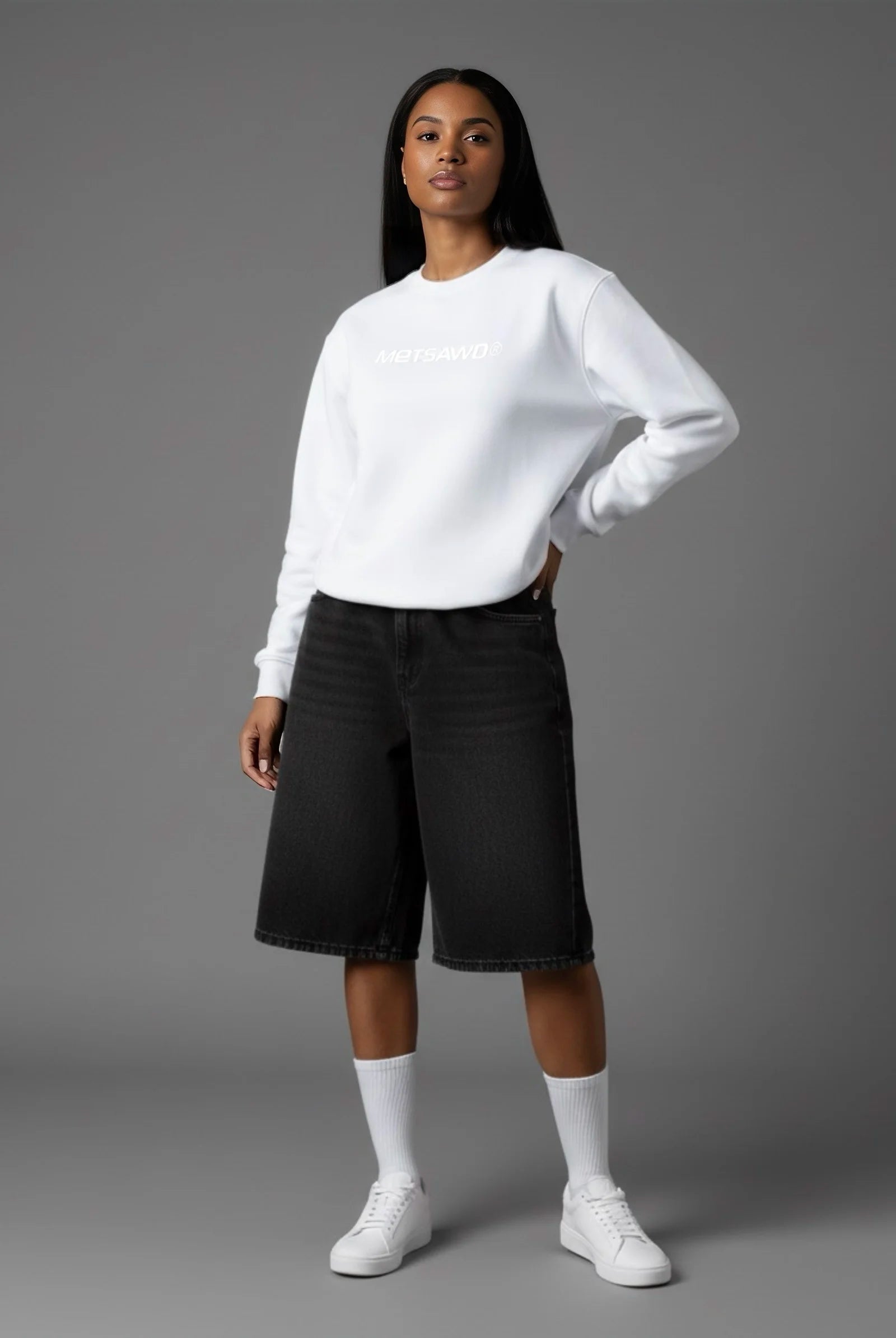 Sweatshirt White Ghost