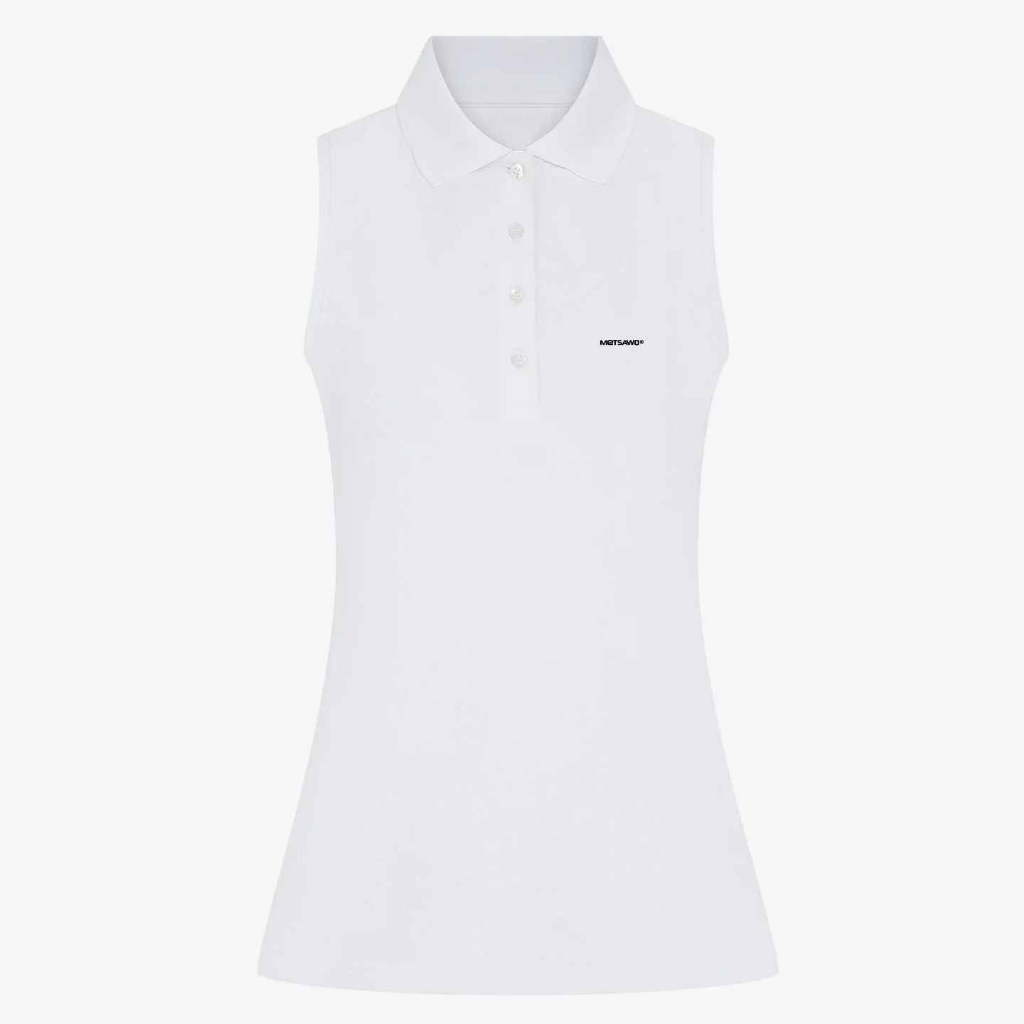 Polo blanc Metsawo® sans manche femme