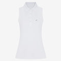Polo blanc Metsawo® sans manche femme