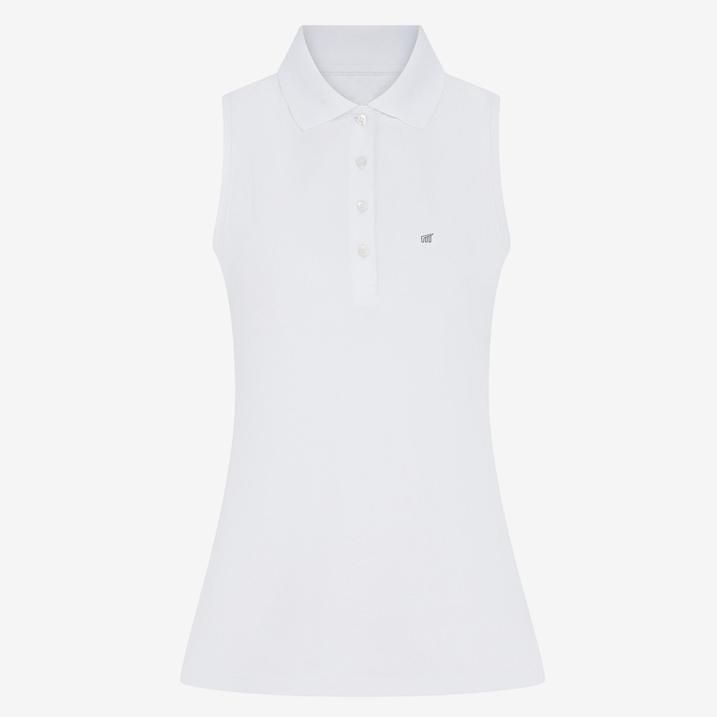 Polo blanc Metsawo® sans manche femme